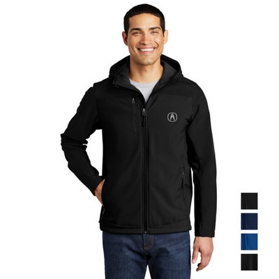 Port Authority® Hooded Core Soft Shell Embroidered Jacket
