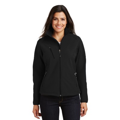 Port Authority® Women's Textured Soft Shell Jacket.