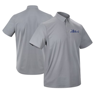 Men's Performance Polo Shirt With Bonded Collar